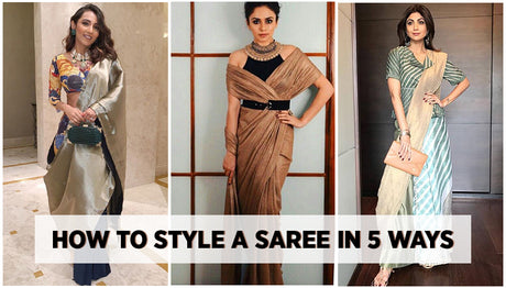 How to Style a Saree in 5 New Trendy Ways