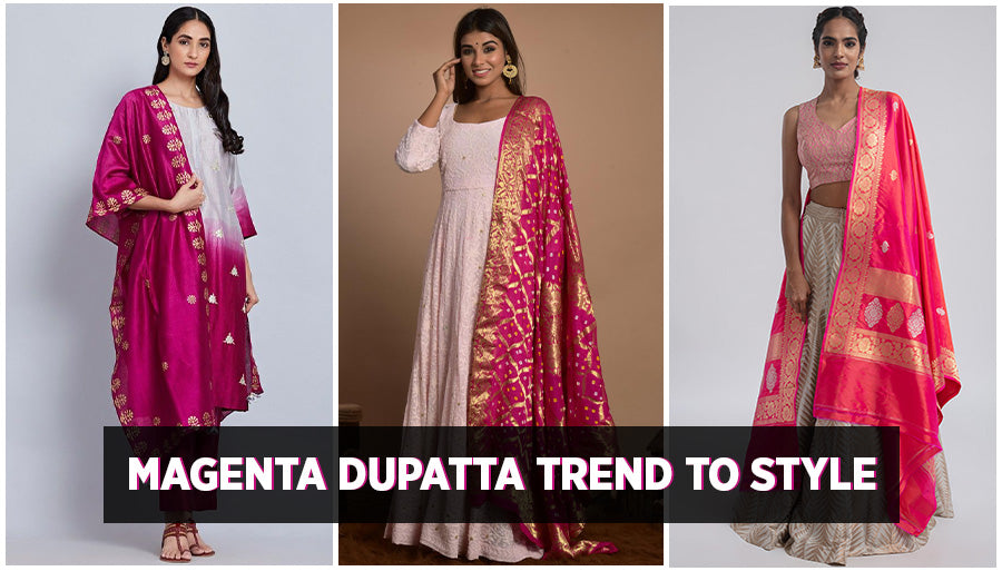 Magenta Dupattas Trend to Style Wedding 2021