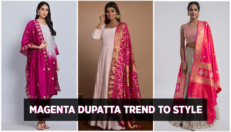 Magenta Dupattas Trend to Style Wedding 2021