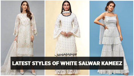 Latest Styles of White Salwar Kameez to Follow