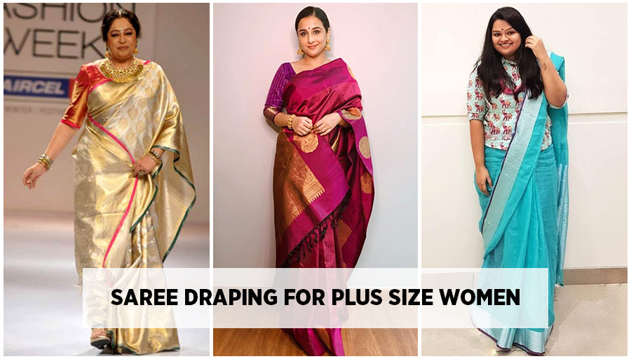 Saree for Plus Size and Curvy Women: Complete Fabric, Draping and Style Guide