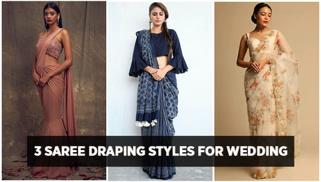 3 Saree Draping Styles for Wedding
