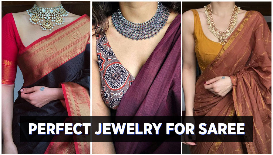 How to choose jewellery for saree