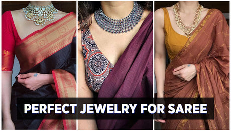 How to choose jewellery for saree