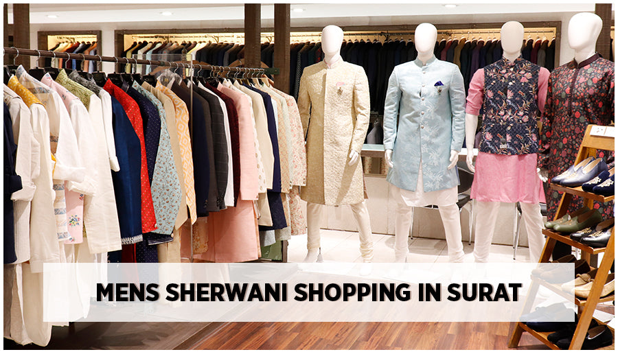 Sherwani Shop in Surat — G3+ Ghoddod Road, The Complete Men's Ethnic Wear Destination
