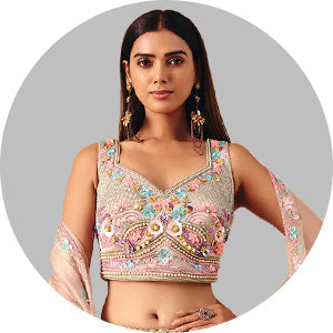 Beige Lehenga Choli