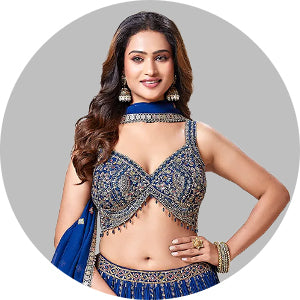 Blue Lehenga Choli
