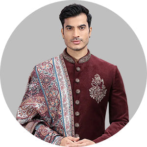 Mens Plus Size Sherwani