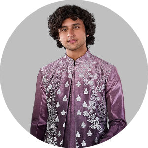 Purple Indo Western