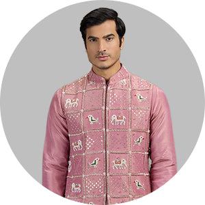 Men Waistcoat Set
