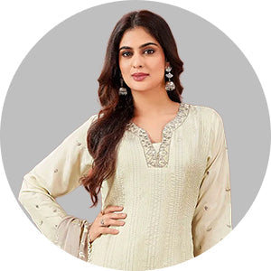 White Palazzo Suit