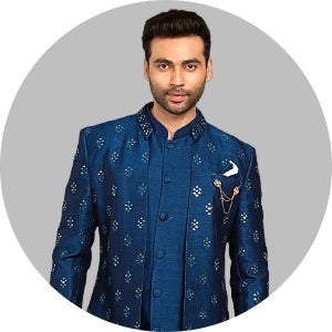 Blue Indo Western