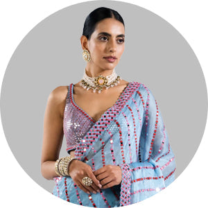 Ready Made Wedding Saree
