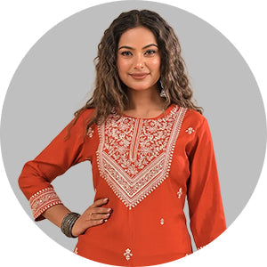 Orange Kurtis
