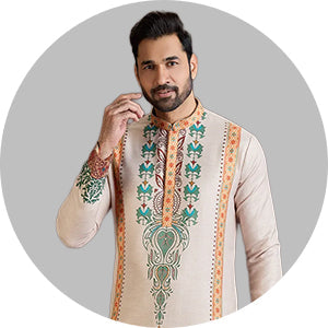 Beige Kurta Pajama