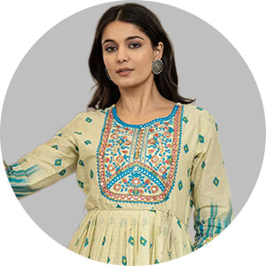 Beige Kurtis