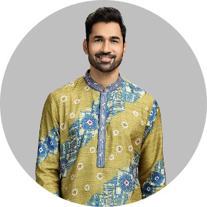 Olive Green Kurta Pajama
