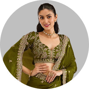 Olive Saree