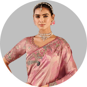 Onion Pink Saree