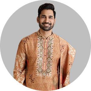 Orange Kurta Pajama