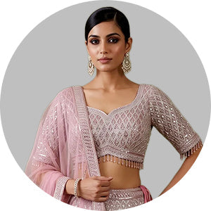 Net Lehenga Choli