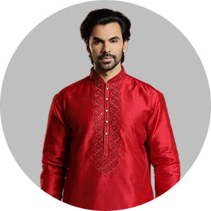 Red Kurta Pajama