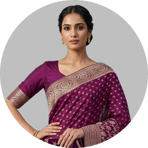 Purple Saree