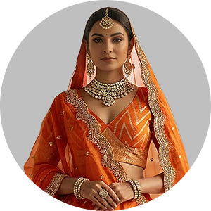 Orange Lehenga Choli