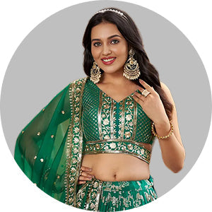 Organza Lehenga Choli