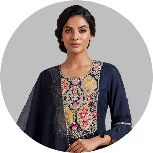 Navy Blue Salwar Suit