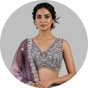 Purple Lehenga Choli