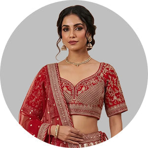 Raw Silk Lehenga Choli