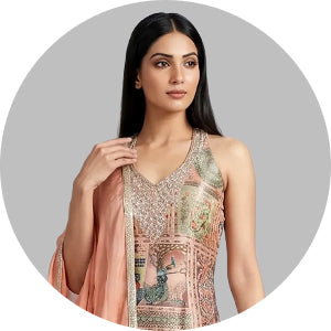 Peach Salwar Suit