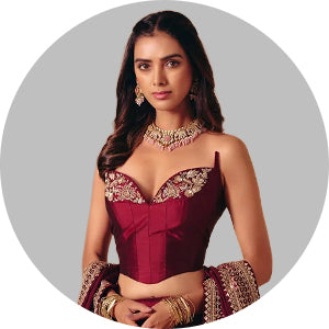 Resham Work Lehenga Choli
