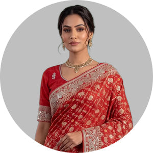 Zardosi Work Saree