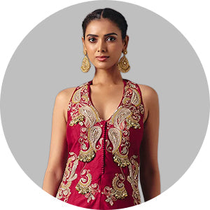 Wine Salwar Suit