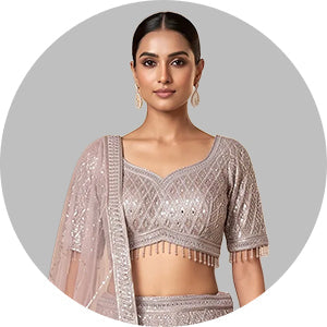 Sequins Lehenga Choli