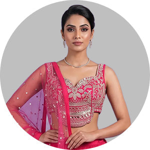 Stone Work Lehenga Choli