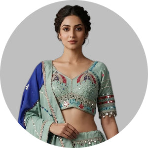 Thread Work Lehenga Choli