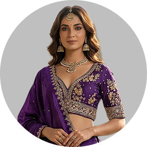 Violet Lehenga Choli