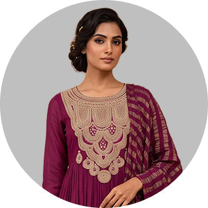 Sequins Work Salwar Suits