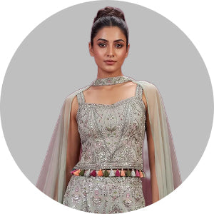 Stone Work Salwar Suits