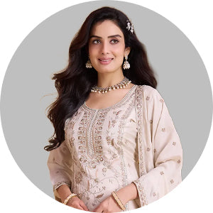 White Pakistani Suit