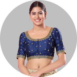 Navy Blue Blouse