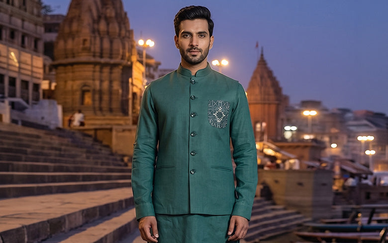 Men Waistcoat Set