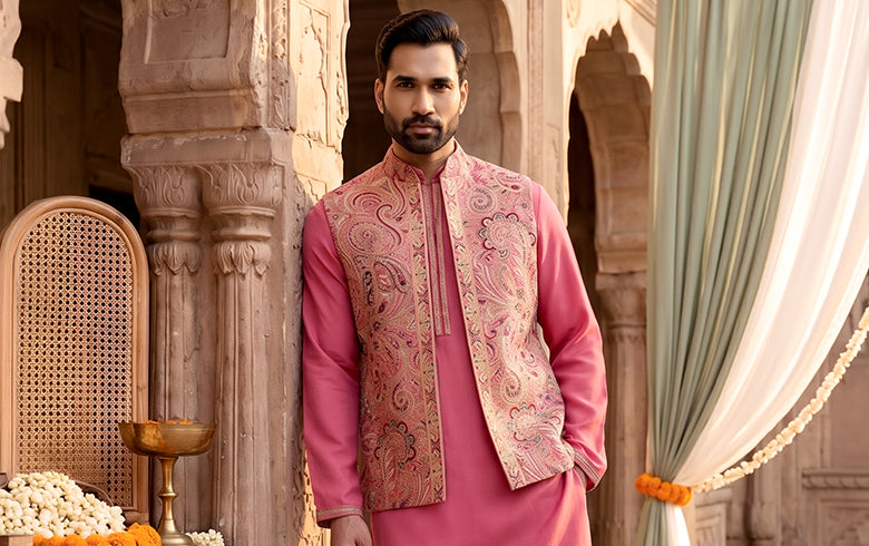 Men Waistcoat Set