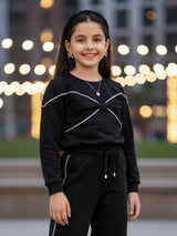 Black lycra full sleeved co ord set