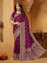 Wine royal bhavana woven elegance