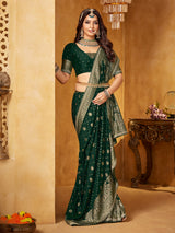 Green regal bhavana woven charm