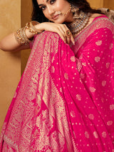 Pink graceful bhavana festive weave